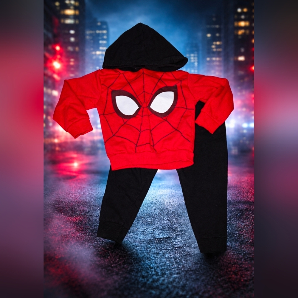 Marvel Red and Black Spiderman Sweatsuit